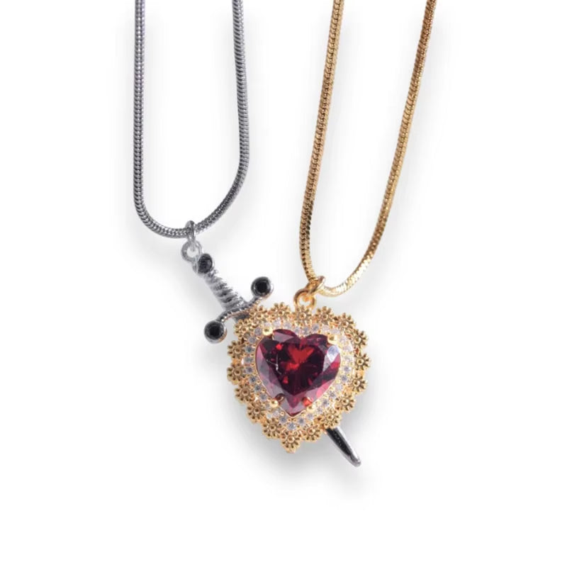 Heart & Dagger Necklace