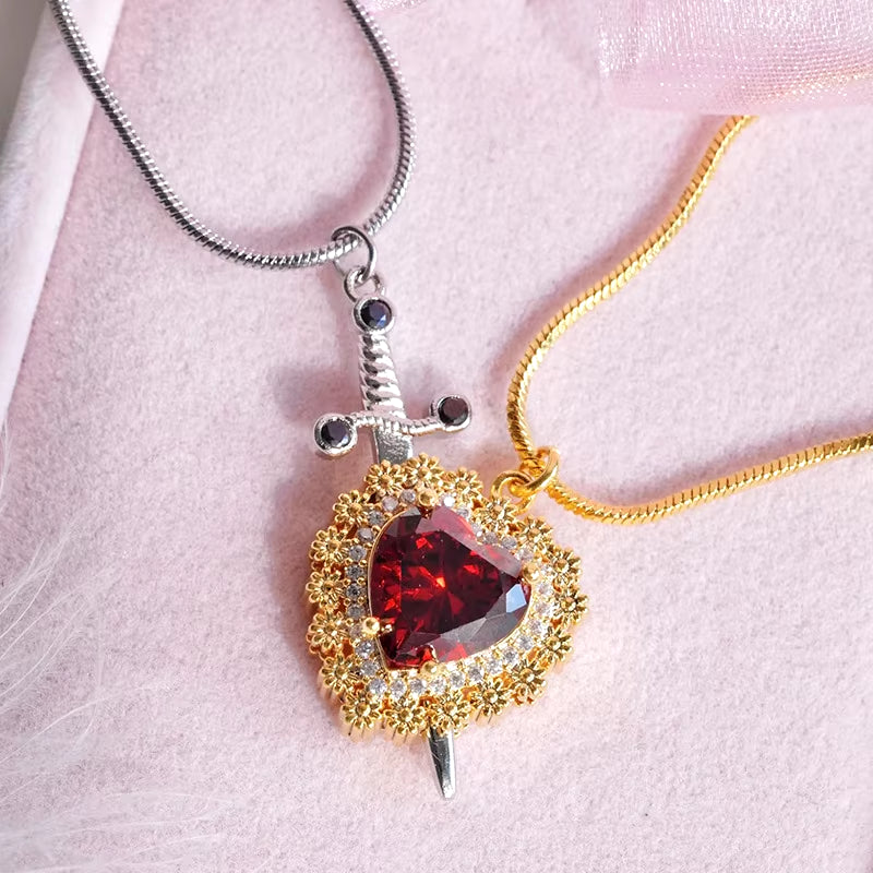 Heart & Dagger Necklace